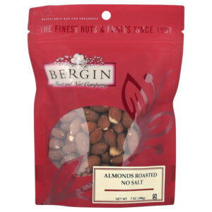 обжаренный миндаль, без соли, 198 г (7 унций) — Bergin Fruit and Nut Company