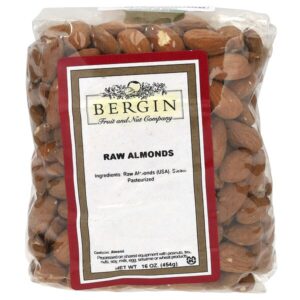 Сырой миндаль, 16 унций (454 г) — Bergin Fruit and Nut Company
