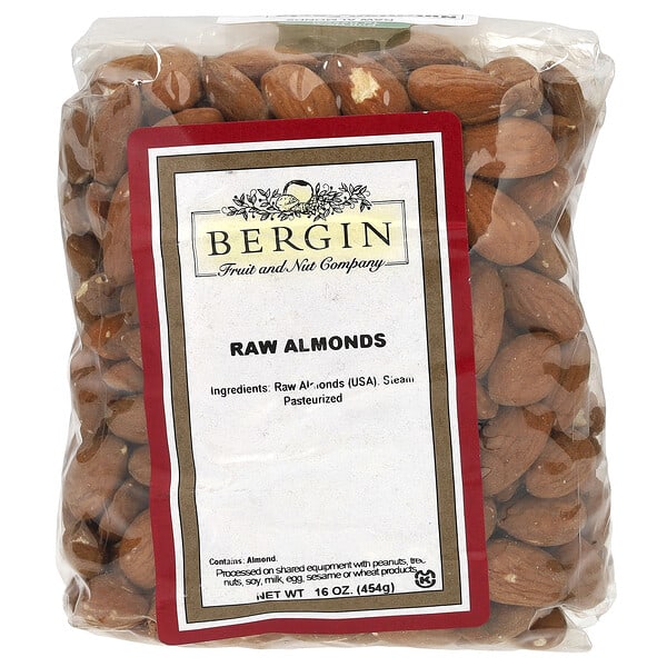 bfn00033_v_17.jpg Сырой миндаль, 16 унций (454 г) — Bergin Fruit and Nut Company