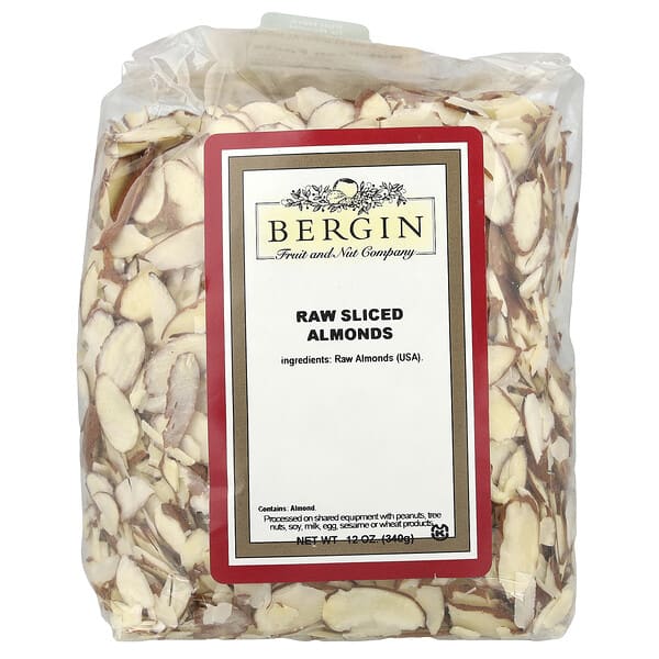bfn00112_v_28.jpg Сырой нарезанный ломтиками миндаль, 12 унций (340 г) — Bergin Fruit and Nut Company