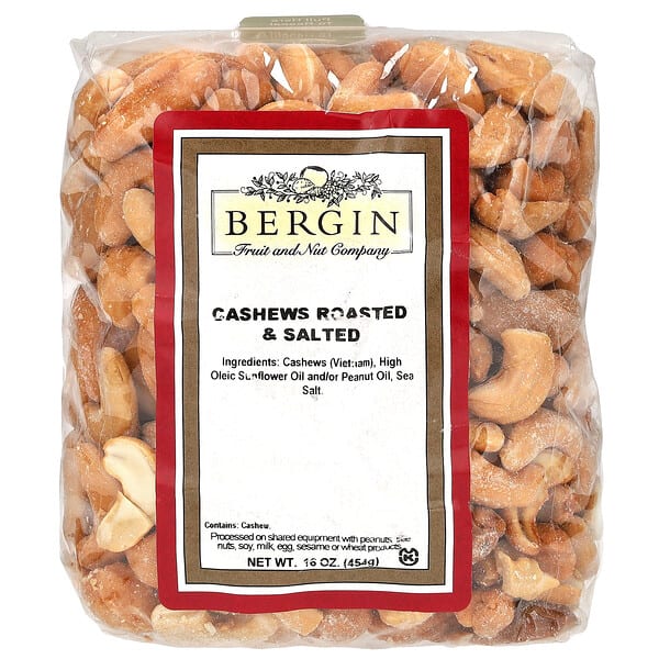 bfn00235_v_34.jpg Кешью, обжаренный и соленый, 16 унций (454 г) — Bergin Fruit and Nut Company