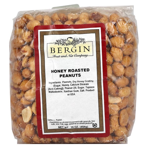 bfn00638_v_3.jpg Арахис, обжаренный с медом, 454 г (16 унций) — Bergin Fruit and Nut Company