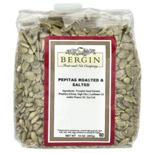 тыквенные семечки, обжаренные и соленые, 397 г (14 унций) — Bergin Fruit and Nut Company