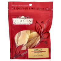 манго, сушеные ломтики, без сульфатов, 127 г (4,5 унции) — Bergin Fruit and Nut Company