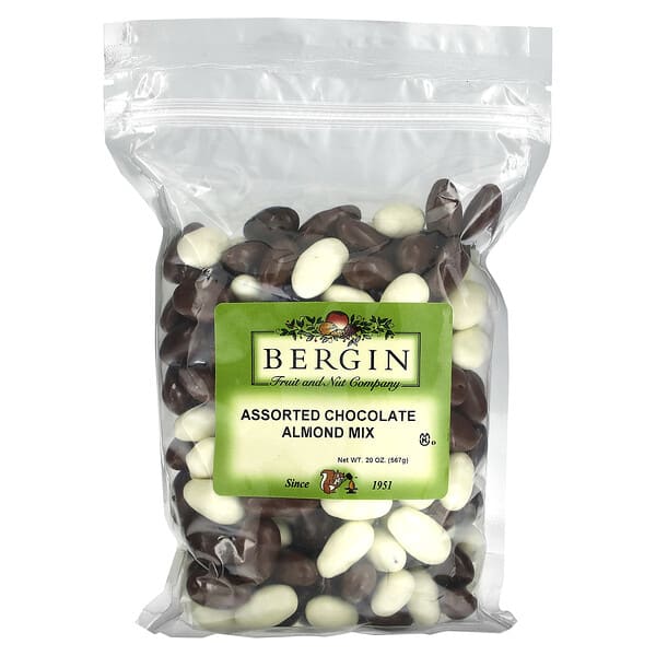 bfn03408_v_2.jpg Миндальная смесь, шоколадное ассорти, 567 г (20 унций) — Bergin Fruit and Nut Company