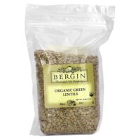 Органическая зеленая чечевица, 511 г (18 унций) — Bergin Fruit and Nut Company