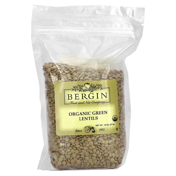 bfn07944_v_2.jpg Органическая зеленая чечевица, 511 г (18 унций) — Bergin Fruit and Nut Company