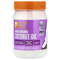 Органическое кокосовое масло первого отжима, 458 мл (15,5 жидк. унц.) — BetterBody Foods