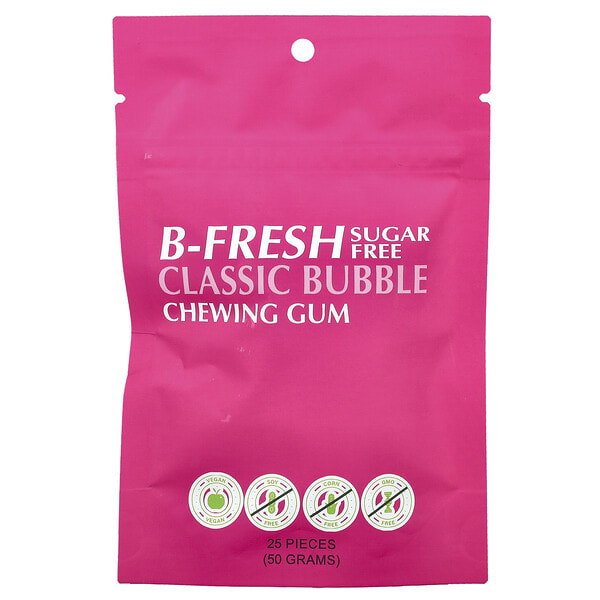 bfr00136_v_2.jpg B-Fresh, Жевательная резинка, классическая, без сахара, 25 шт. (50 г)