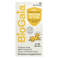 Baby Protectis капли, для иммунитета, 0–36 месяцев, 600 МЕ, 10 мл (0,34 жидк. унц.) — BioGaia
