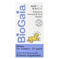 Nurture & Grow капли, для детей от 1 года, 200 миллионов КОЕ, 5 мл (0,17 жидк. Унции) — BioGaia