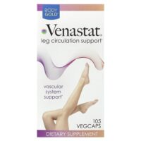 Venastat®, поддержка кровообращения в ногах, 105 растительных капсул — BodyGold