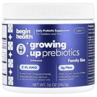 Begin Health, Kids, пребиотики для детей, от 1 года, без вкусовых добавок, 216,7 г (7,6 унции)