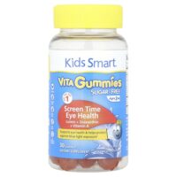 Kids Smart® Vita, жевательные таблетки для здоровья глаз, без сахара, для детей от 3 лет, цитрусовый пунш, 30 жевательных таблеток — Kids Smart