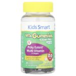Kids Smart® Vita, мультивитамины для придирчивых едоков и 4 вида овощей, для детей от 3 лет, цитрусовые, 30 жевательных мармеладок — Kids Smart