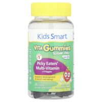 Kids Smart® Vita, мультивитамины для придирчивых едоков и 4 вида овощей, для детей от 3 лет, цитрусовые, 30 жевательных мармеладок — Kids Smart