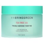 Tea Tree Cica, успокаивающий тонизирующий диск для проблем, 150 г (5,29 унции) — Bringgreen
