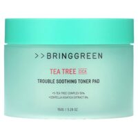 Tea Tree Cica, успокаивающий тонизирующий диск для проблем, 150 г (5,29 унции) — Bringgreen