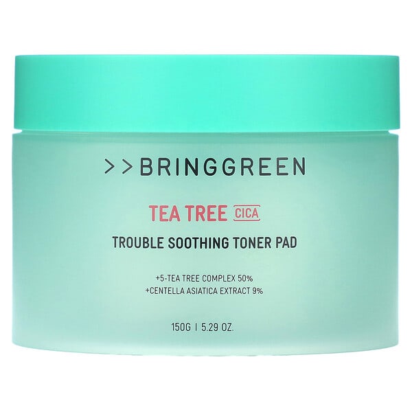 bgr80283_v_12.jpg Tea Tree Cica, успокаивающий тонизирующий диск для проблем, 150 г (5,29 унции) — Bringgreen