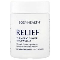 Relief™, куркума, имбирь и босвеллия, 90 капсул — BodyHealth