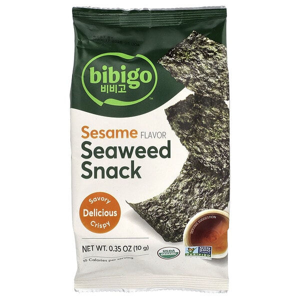 bib54004_v_4.jpg Bibigo, Seaweed Snack, кунжут, 10 г (0,35 унции)
