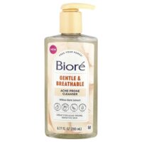 Gentle & Breathable, очищающее средство против акне, без отдушек, 200 мл (6,77 жидк. Унции) — Biore