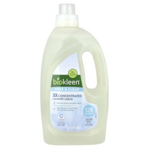 жидкость для стирки, Free & Clear, без отдушек, 1,89 л (64 жидк. унции) — Biokleen
