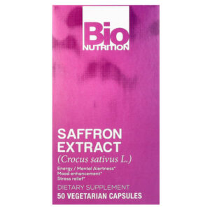 Экстракт шафрана, 88,5 мг, 50 вегетарианских капсул — Bio Nutrition