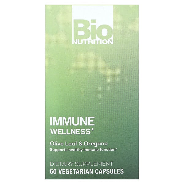 biu00322_v_36.jpg Immune Wellness, листья оливы и орегано, 60 вегетарианских капсул — Bio Nutrition