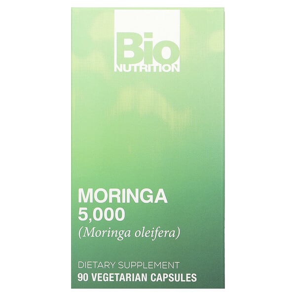 biu00333_v_85.jpg Моринга 5000, 5000 мг, 90 вегетарианских капсул — Bio Nutrition