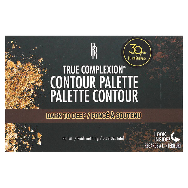 bkr64752_v_3.jpg True Complexion, палитра контуров для лица, 8326 темный или темный, 11 г (0,38 унции) — Black Radiance
