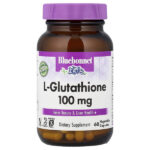 L-глутатион, 100 мг, 60 растительных капсул — Bluebonnet Nutrition