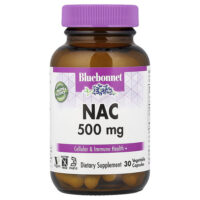 NAC, 500 мг, 30 растительных капсул — Bluebonnet Nutrition