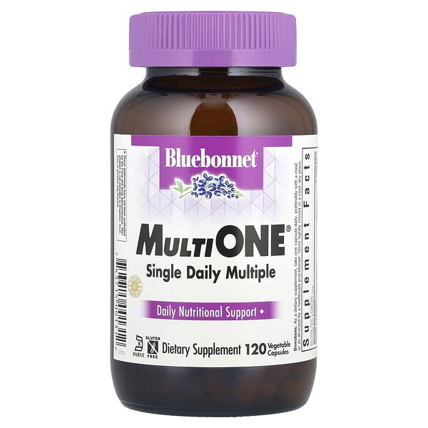 blb00131_v_41.jpg MultiONE®, для приема одной дозы на день, 120 растительных капсул — Bluebonnet Nutrition