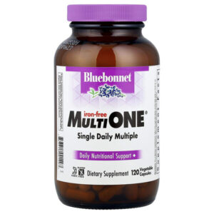 MultiONE®, для приема одной дозы на день, без железа, 120 растительных капсул — Bluebonnet Nutrition
