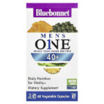Men's ONE® 40+, комплекс из цельных продуктов, 60 растительных капсул — Bluebonnet Nutrition