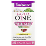 Ladies' One®, пренатальный комплекс, 60 растительных капсул — Bluebonnet Nutrition