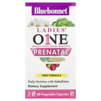 Ladies' One®, пренатальный комплекс, 60 растительных капсул — Bluebonnet Nutrition