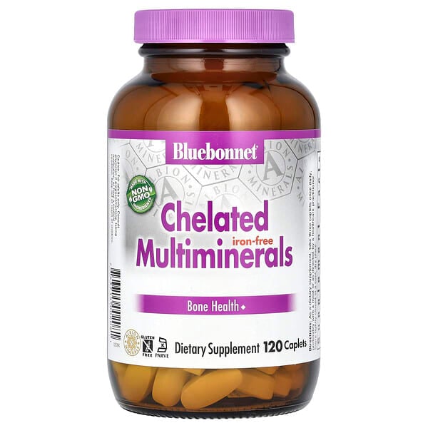 blb00208_v_56.jpg Хелатные мультиминералы, без железа, 120 капсул — Bluebonnet Nutrition