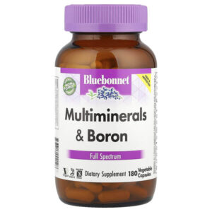 мультиминералы и бор, 180 вегетарианских капсул — Bluebonnet Nutrition