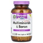 Мультиминералы с бором, без железа, 180 растительных капсул — Bluebonnet Nutrition