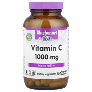 витамин C, 1000 мг, 180 вегетарианских капсул — Bluebonnet Nutrition
