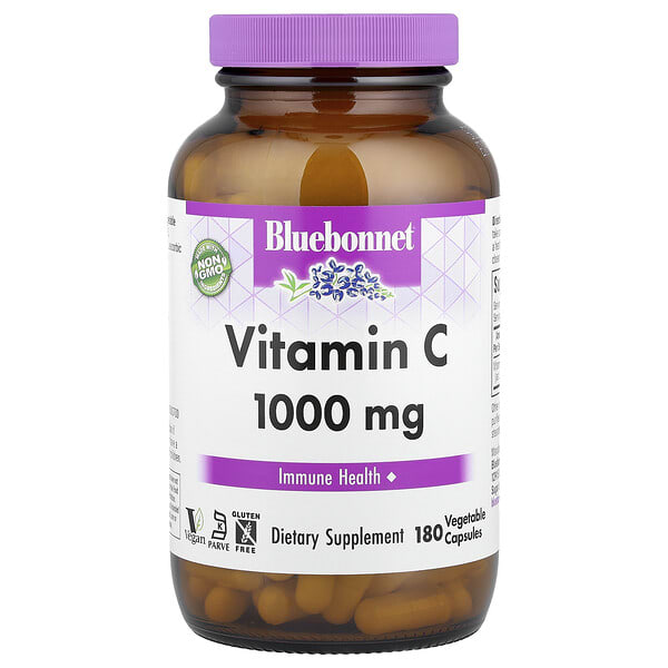 blb00518_v_37.jpg витамин C, 1000 мг, 180 вегетарианских капсул — Bluebonnet Nutrition