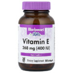 витамин E, 268 мг (400 МЕ), 50 капсул — Bluebonnet Nutrition