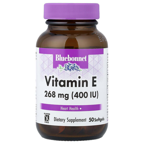 blb00616_v_29.jpg витамин E, 268 мг (400 МЕ), 50 капсул — Bluebonnet Nutrition