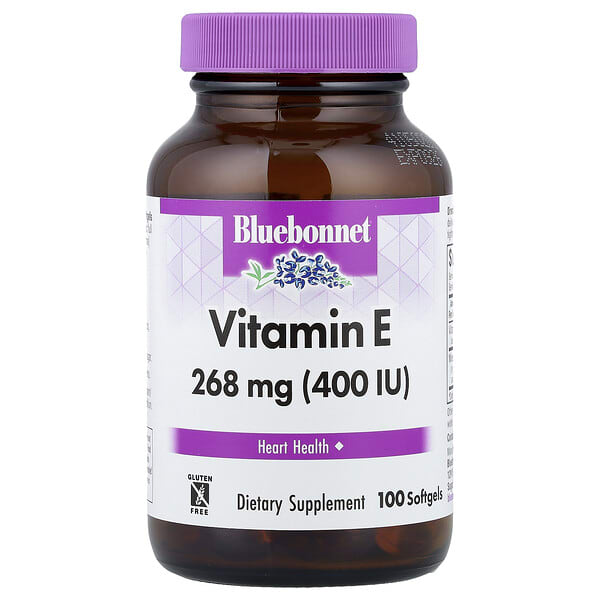 blb00618_v_30.jpg витамин E, 268 мг (400 МЕ), 100 капсул — Bluebonnet Nutrition