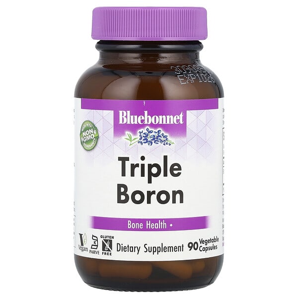 blb00685_v_41.jpg тройной бор, 90 растительных капсул (3 мг в 1 капсуле) — Bluebonnet Nutrition