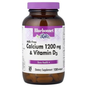 кальций и витамин D3, 120 капсул — Bluebonnet Nutrition