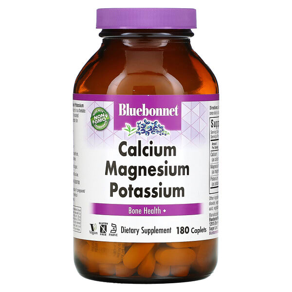 blb00711_v_37.jpg кальций, магний и калий, 180 капсул — Bluebonnet Nutrition