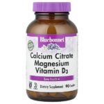 Цитрат кальция, магний и витамин D3, 90 капсул — Bluebonnet Nutrition